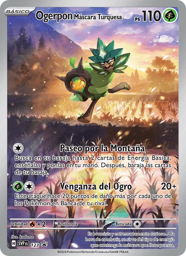 Ogerpon Máscara Turquesa · SVP Black Star Promos 123/225