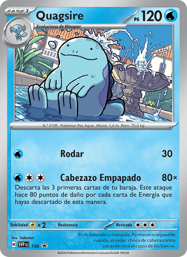 Quagsire · SVP Black Star Promos 156/225