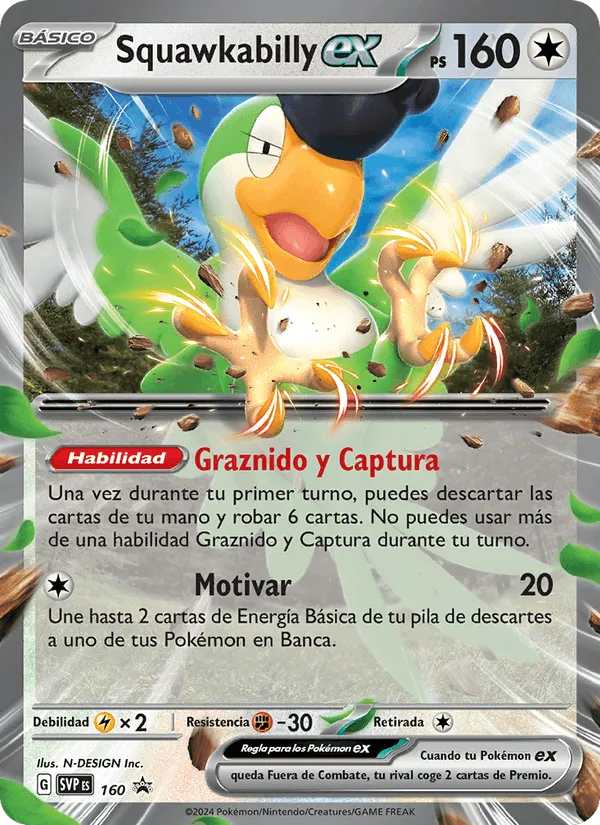 Squawkabilly ex · SVP Black Star Promos 160/225