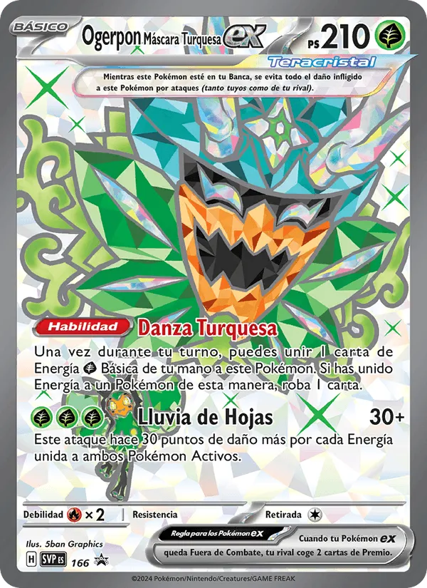 Ogerpon Máscara Turquesa ex · SVP Black Star Promos 166/225