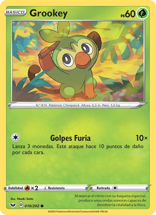 Grookey · Espada y Escudo 10/202