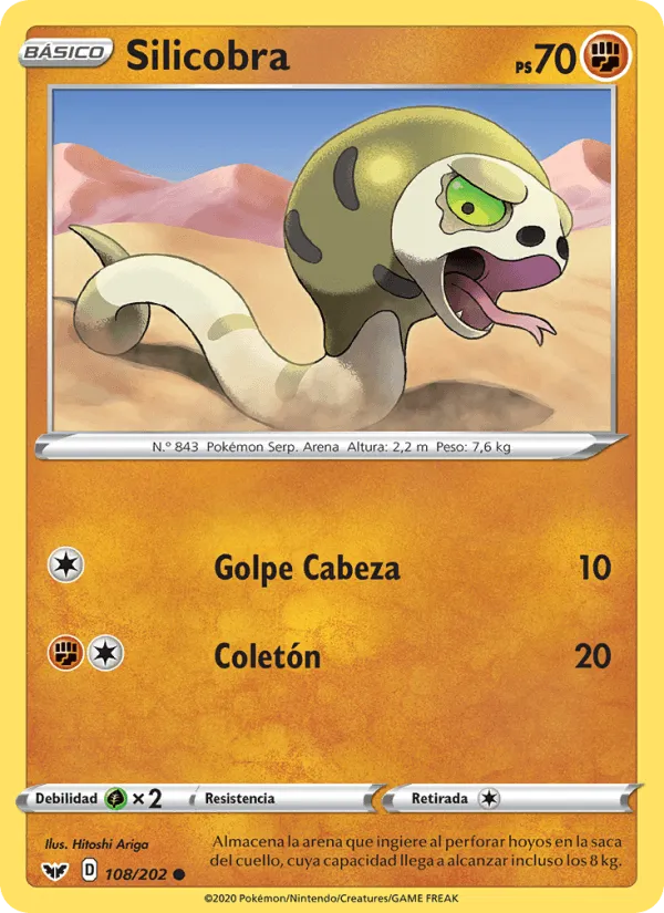 Silicobra · Espada y Escudo 108/202