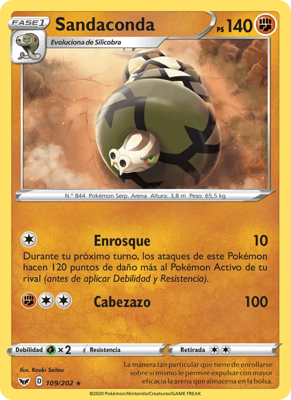 Sandaconda · Espada y Escudo 109/202