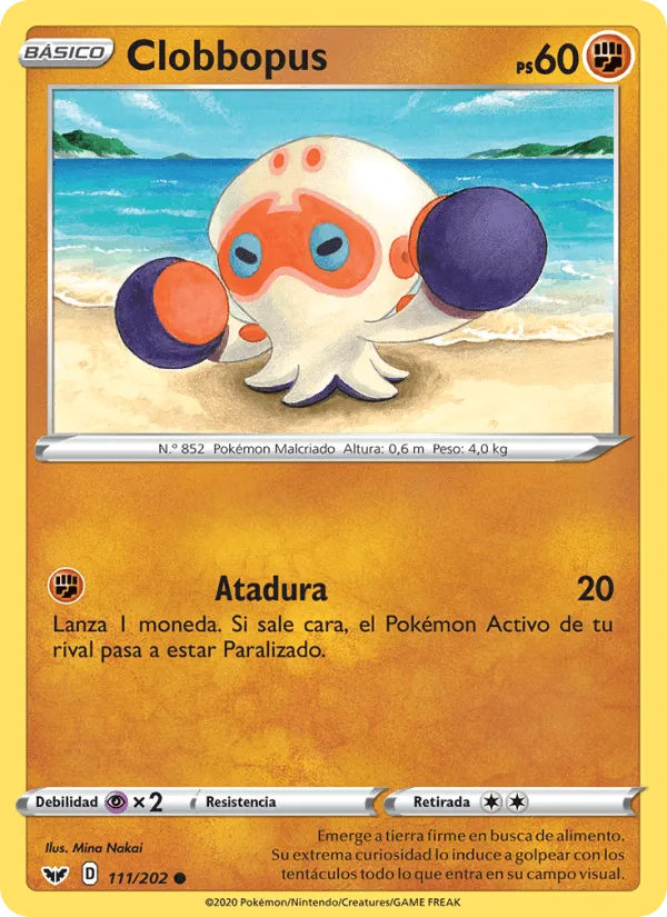 Clobbopus · Espada y Escudo 111/202