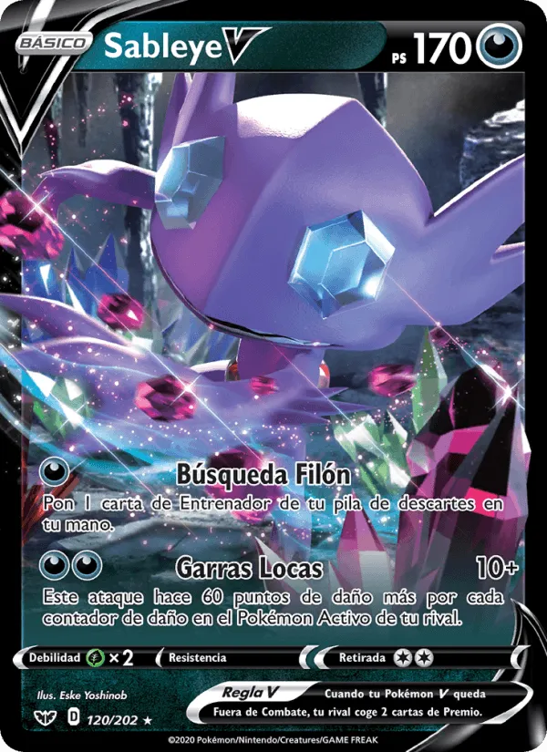 Sableye V · Espada y Escudo 120/202