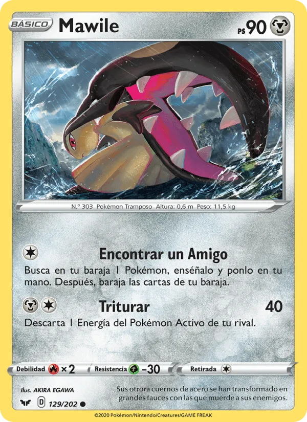 Mawile · Espada y Escudo 129/202