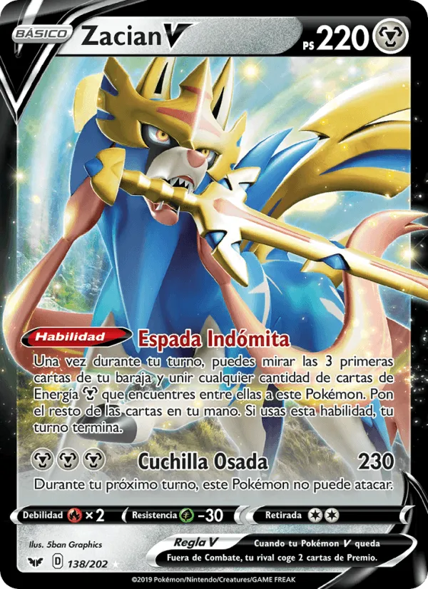 Zacian V · Espada y Escudo 138/202