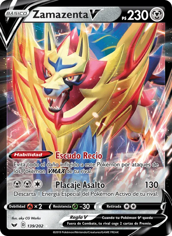 Zamazenta V · Espada y Escudo 139/202