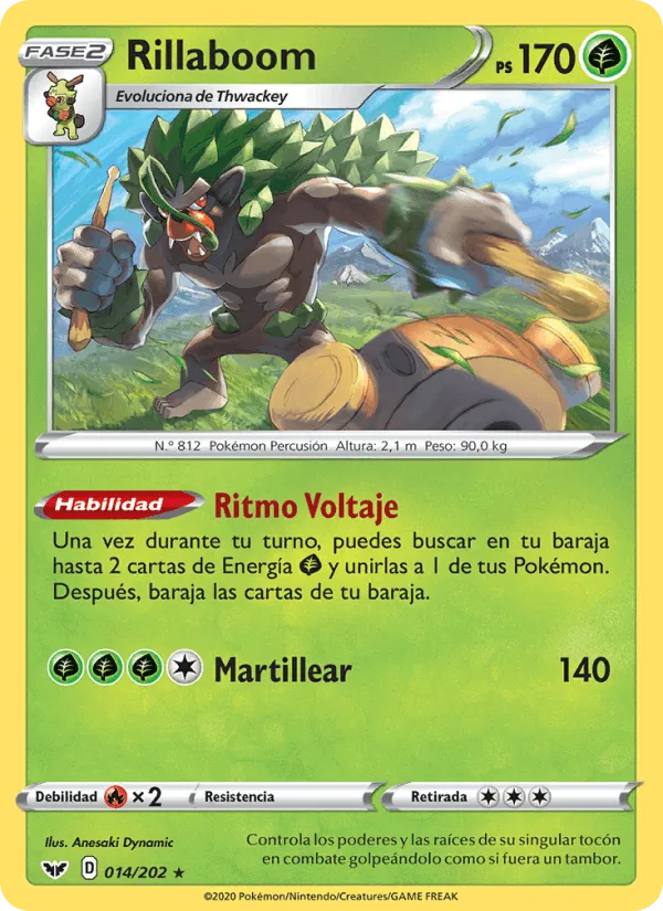 Rillaboom · Espada y Escudo 14/202