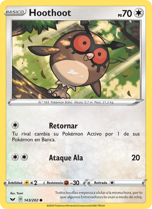 Hoothoot · Espada y Escudo 143/202