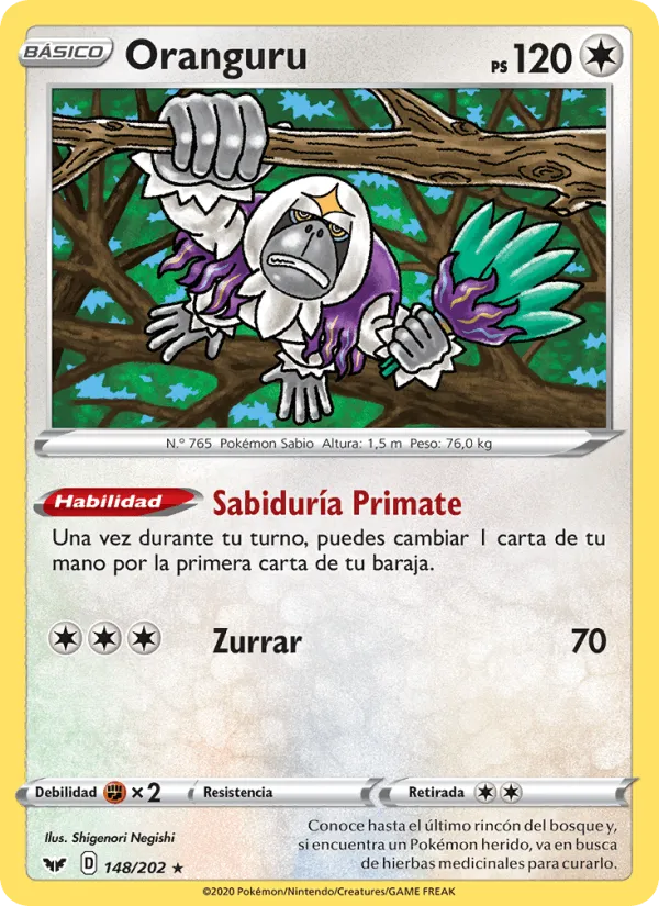 Oranguru · Espada y Escudo 148/202