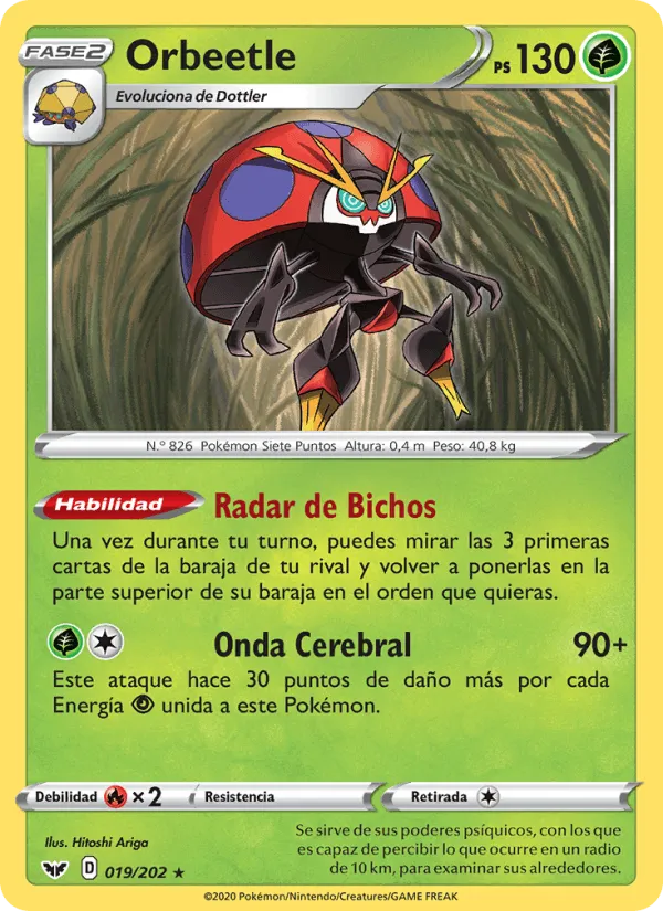 Orbeetle · Espada y Escudo 19/202