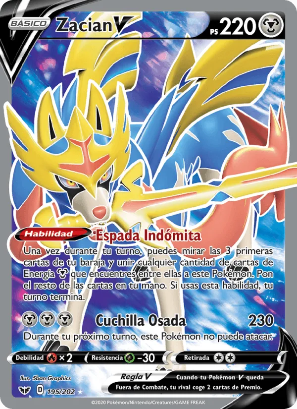 Zacian V · Espada y Escudo 195/202