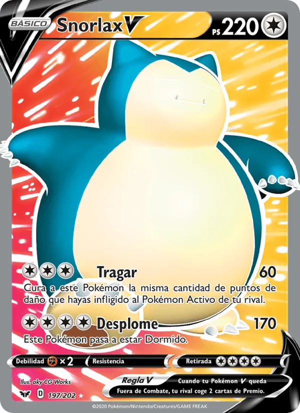 Snorlax V · Espada y Escudo 197/202