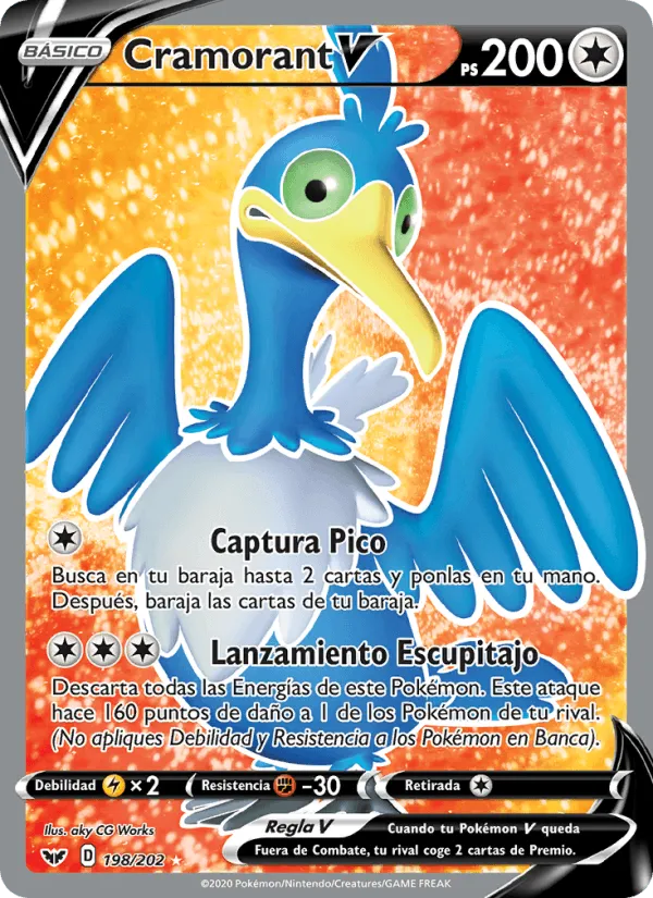 Cramorant V · Espada y Escudo 198/202