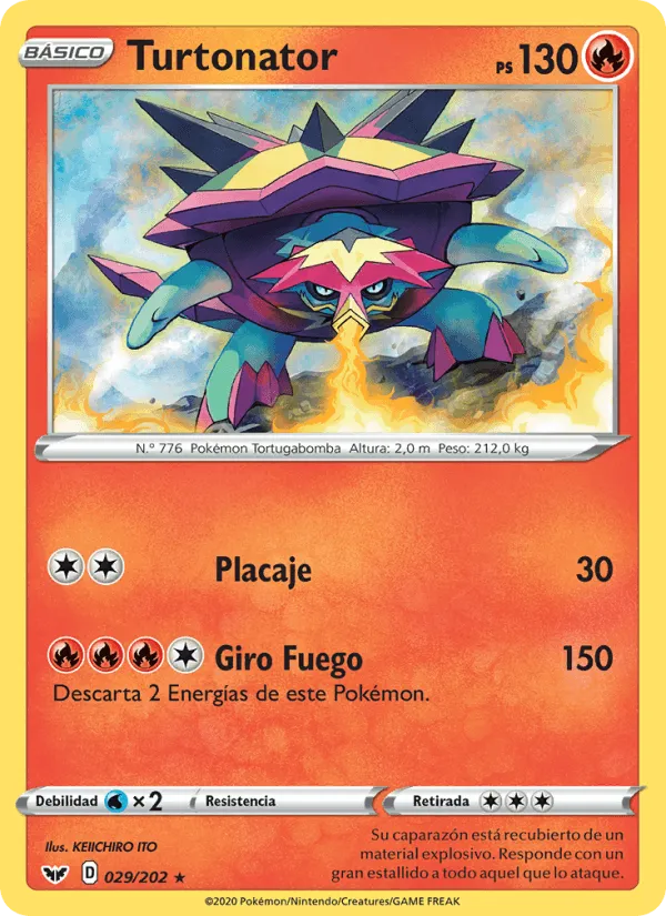 Turtonator · Espada y Escudo 29/202