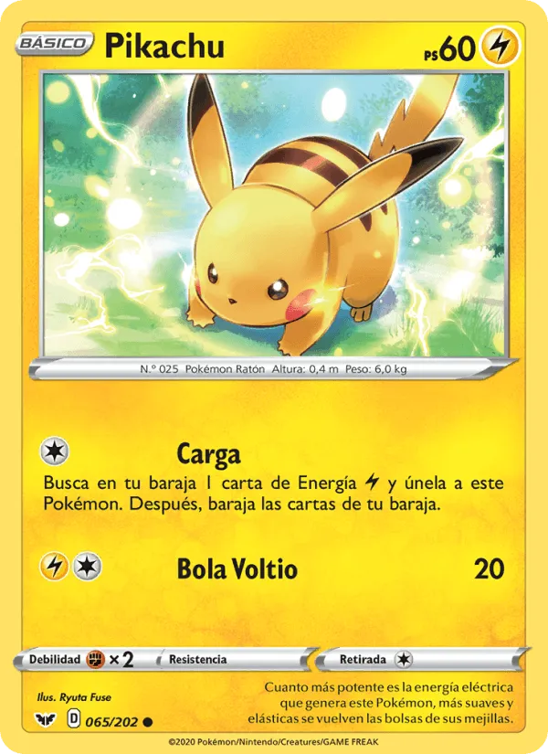 Pikachu · Espada y Escudo 65/202