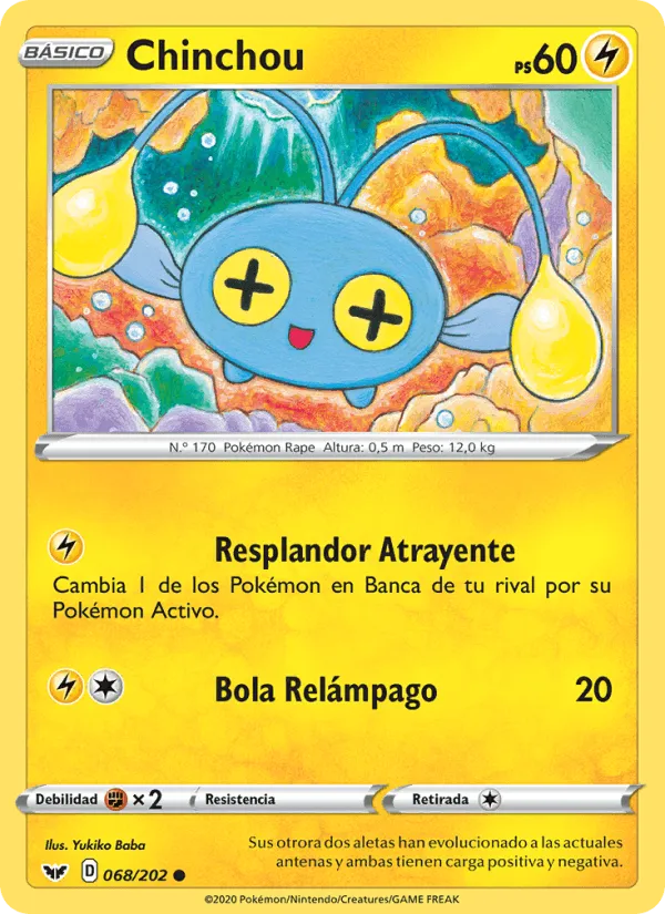 Chinchou · Espada y Escudo 68/202