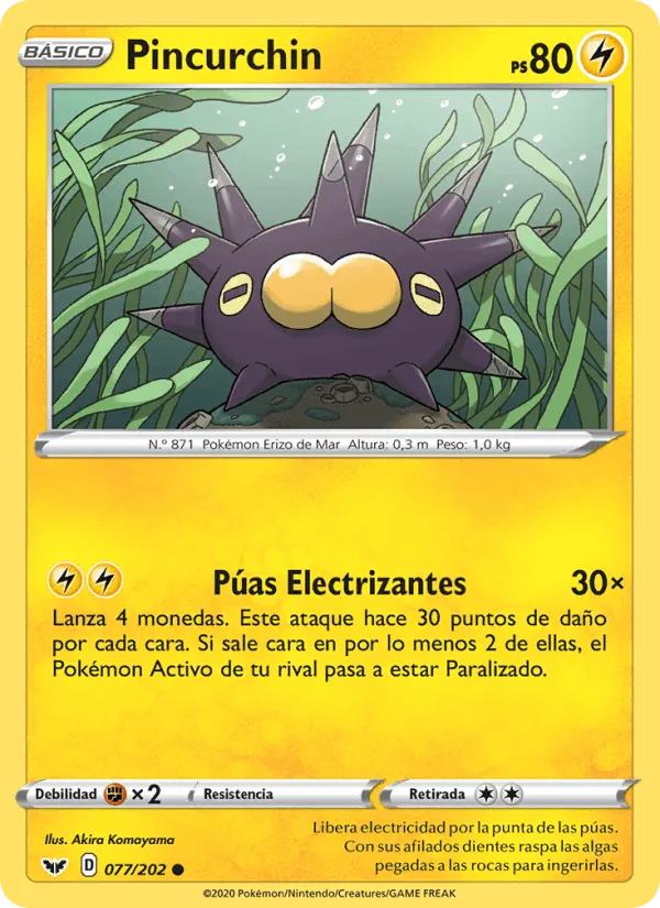 Pincurchin · Espada y Escudo 77/202