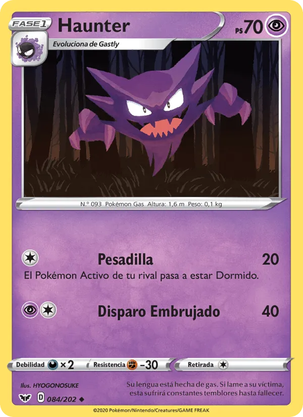 Haunter · Espada y Escudo 84/202