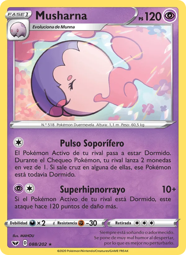 Musharna · Espada y Escudo 88/202
