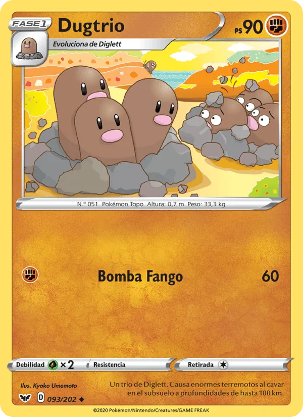 Dugtrio · Espada y Escudo 93/202