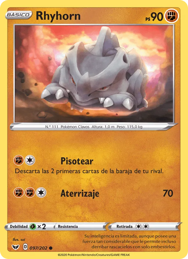 Rhyhorn · Espada y Escudo 97/202