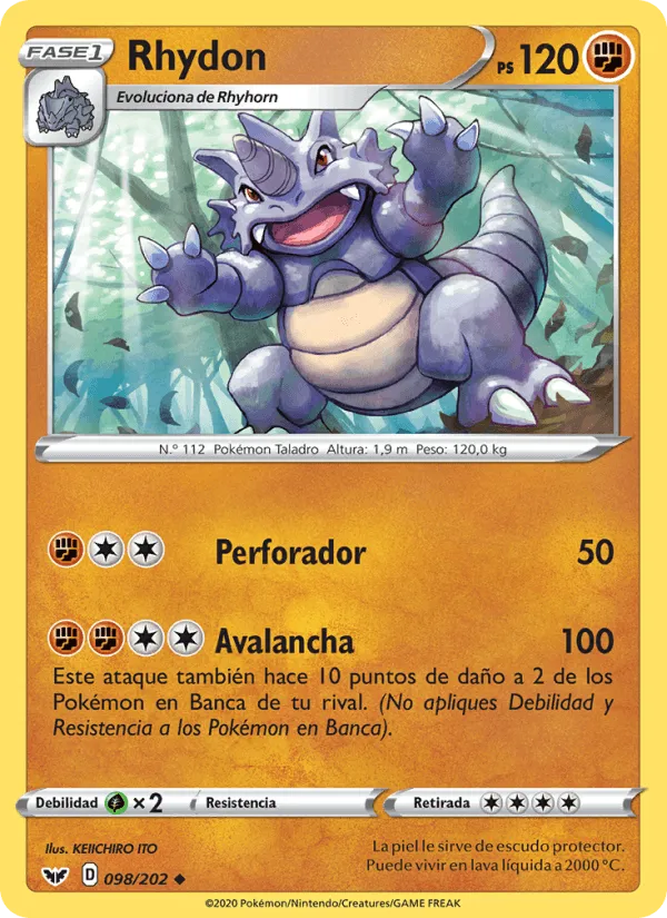 Rhydon · Espada y Escudo 98/202