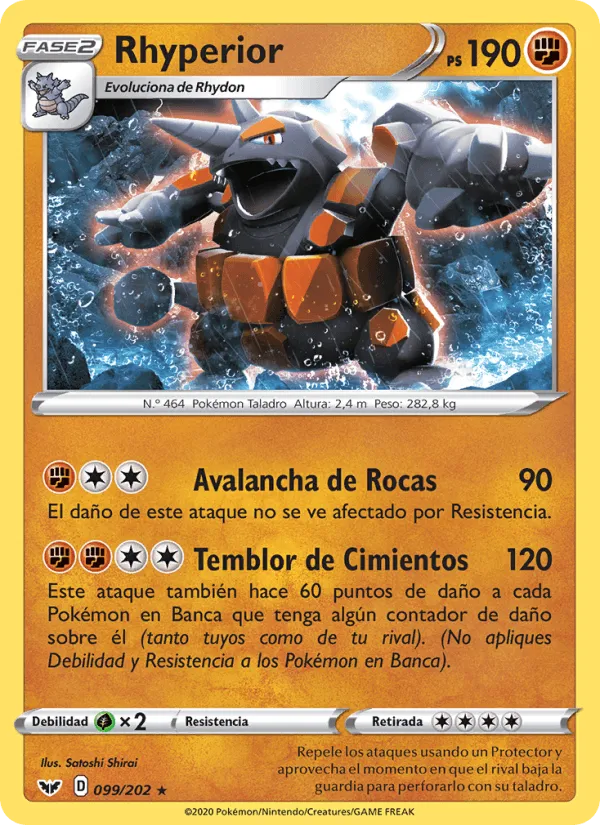 Rhyperior · Espada y Escudo 99/202