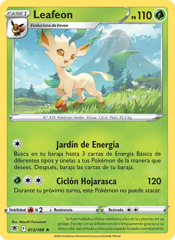 Leafeon · Resplandor Astral 013/189