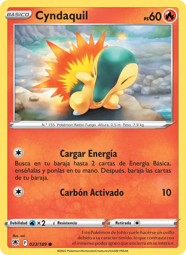 Cyndaquil · Resplandor Astral 023/189
