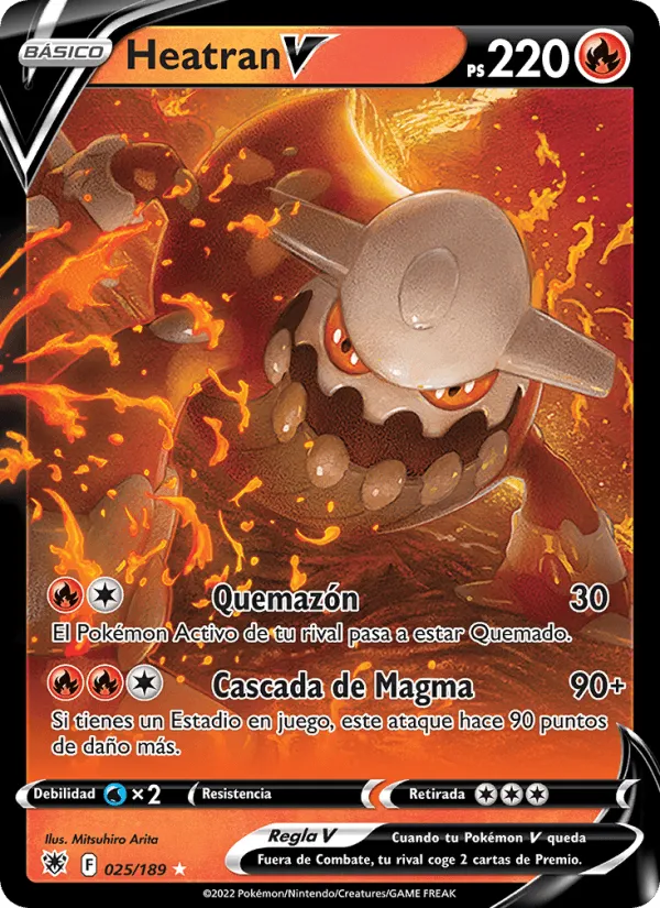 Heatran V · Resplandor Astral 025/189