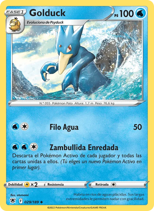 Golduck · Resplandor Astral 029/189