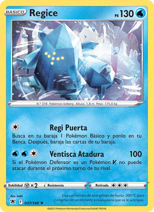 Regice · Resplandor Astral 037/189