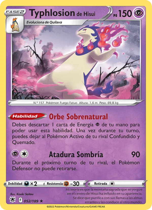 Typhlosion de Hisui · Resplandor Astral 052/189