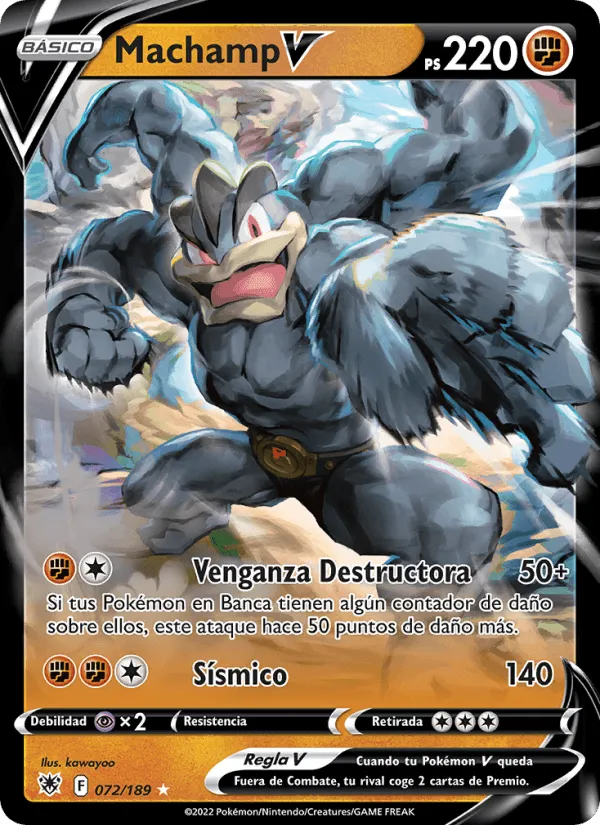 Machamp V · Resplandor Astral 072/189