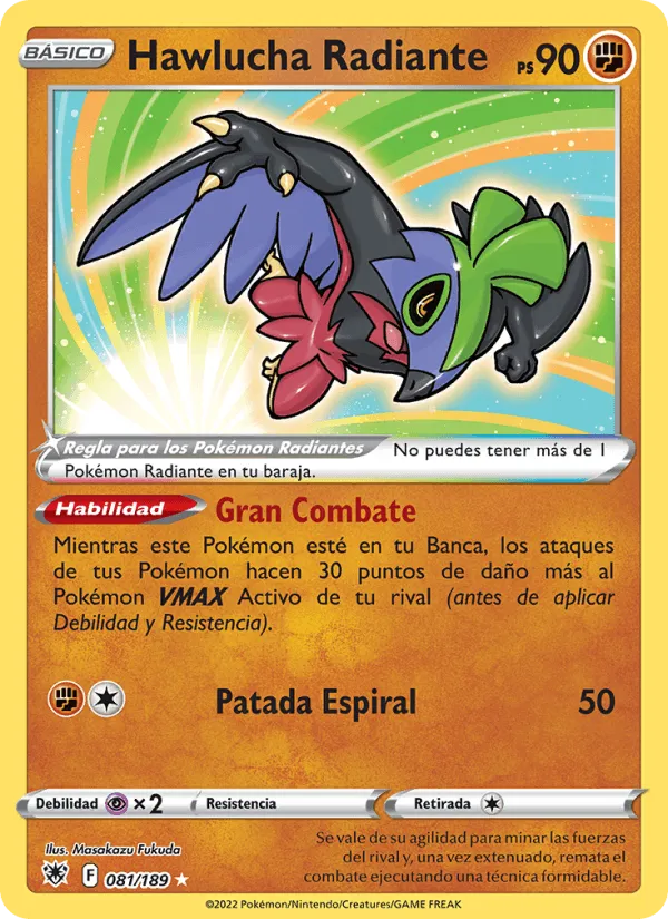 Hawlucha Radiante · Resplandor Astral 081/189