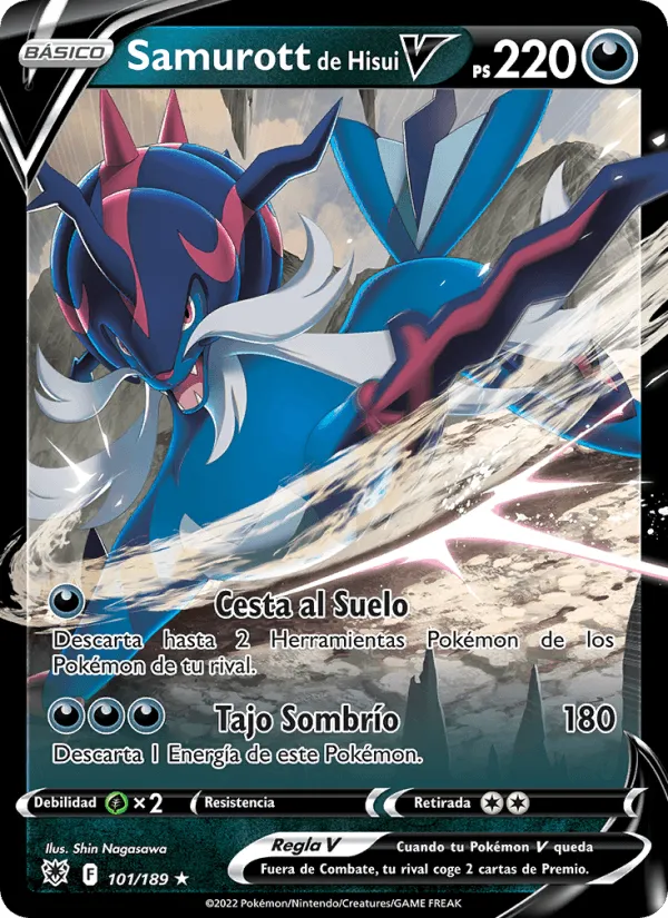 Samurott de Hisui V · Resplandor Astral 101/189