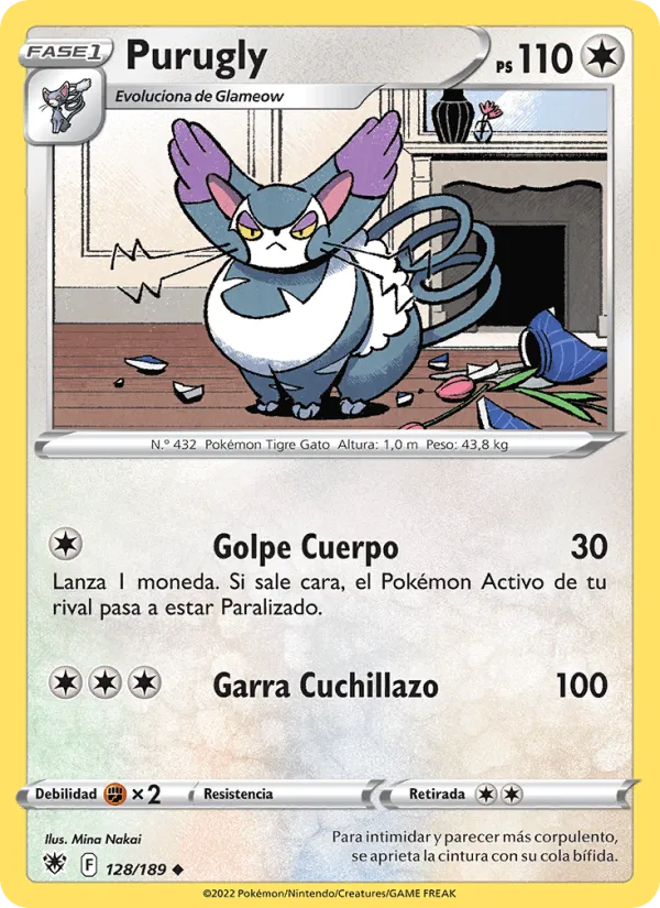 Purugly · Resplandor Astral 128/189