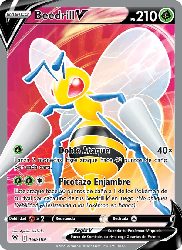 Beedrill V · Resplandor Astral 160/189