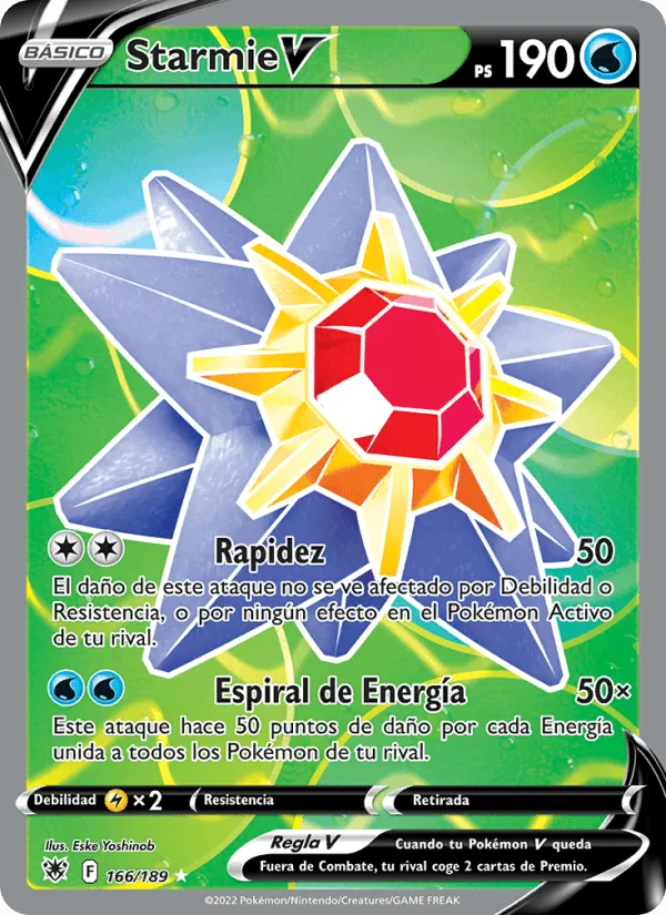 Starmie V · Resplandor Astral 166/189