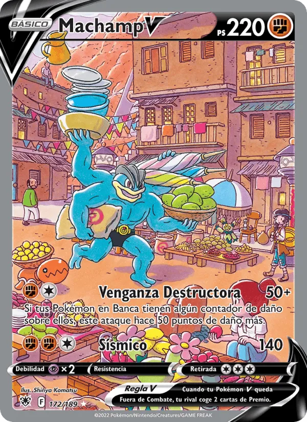 Machamp V · Resplandor Astral 172/189