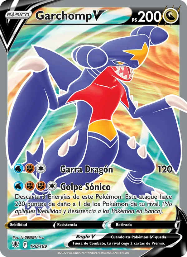 Garchomp V · Resplandor Astral 178/189