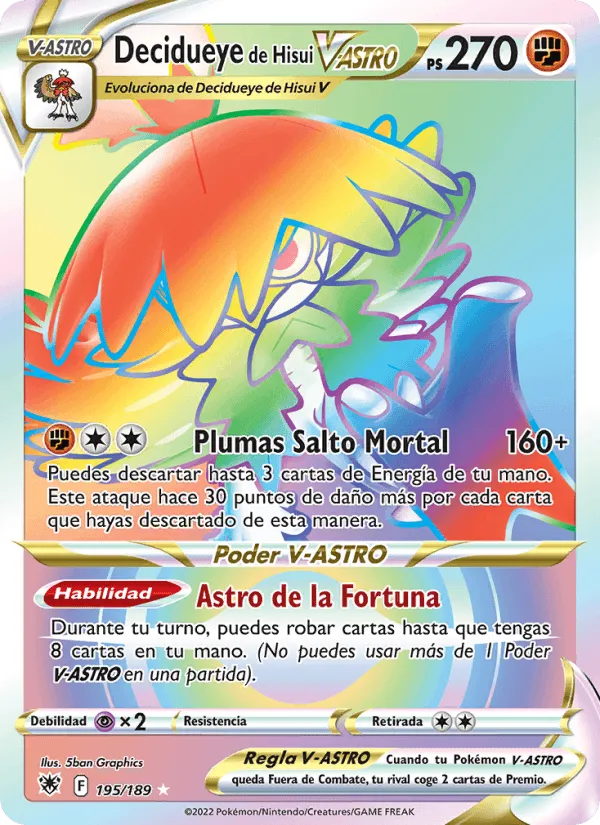 Decidueye de Hisui V-ASTRO · Resplandor Astral 195/189