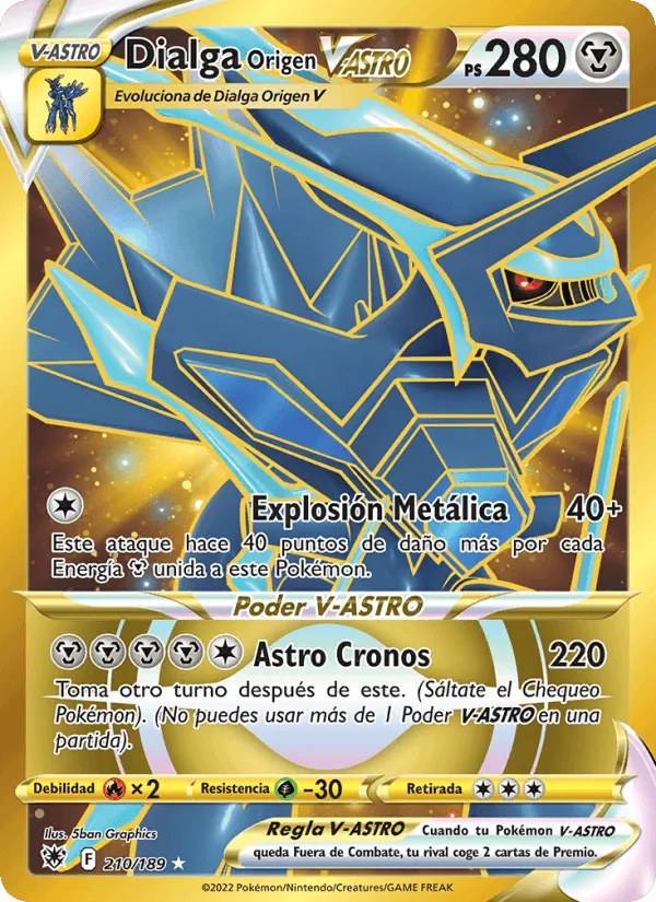 Dialga Origen V-ASTRO · Resplandor Astral 210/189