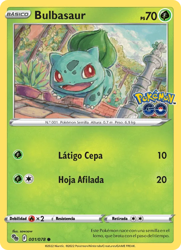 Bulbasaur · Pokémon GO 001/78
