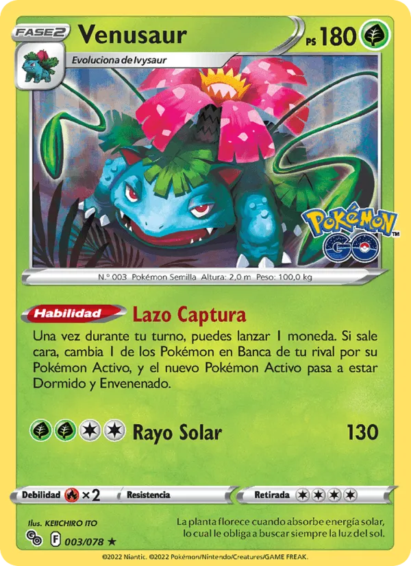 Venusaur · Pokémon GO 003/78