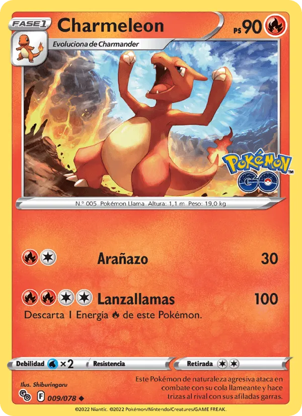 Charmeleon · Pokémon GO 009/78