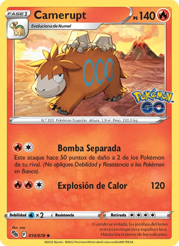 Camerupt · Pokémon GO 014/78