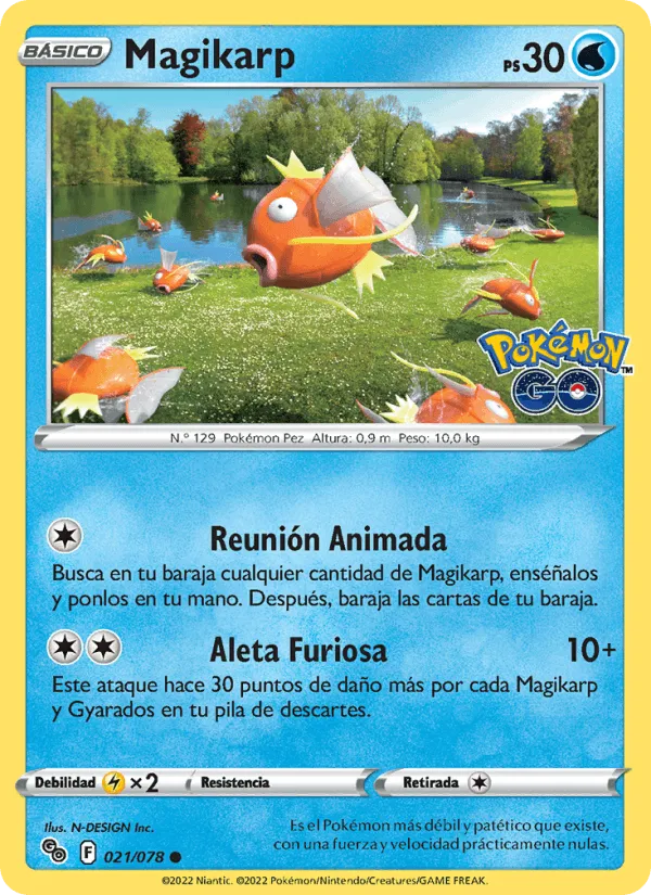 Magikarp · Pokémon GO 021/78